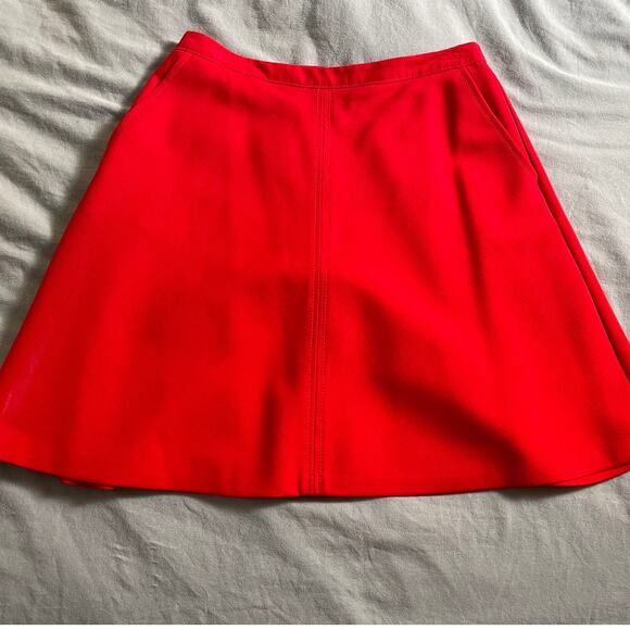 LOFT Dresses & Skirts - LOFT red A-line fit & Flare Skirt sz 2P